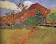 Paul Gauguin Tahitian Landscape oil on canvas